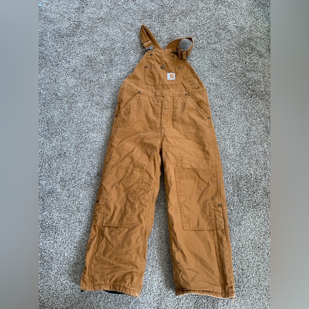 Carhartt Kids' Size 6  Lined Double Knee Overalls Workeear